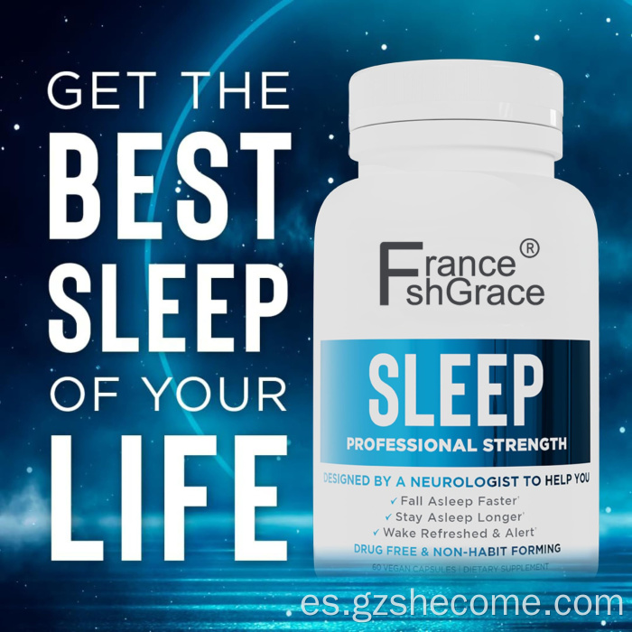 La ayuda para el sueño para adultos promueve las cápsulas de melatonina del sueño